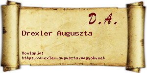 Drexler Auguszta névjegykártya